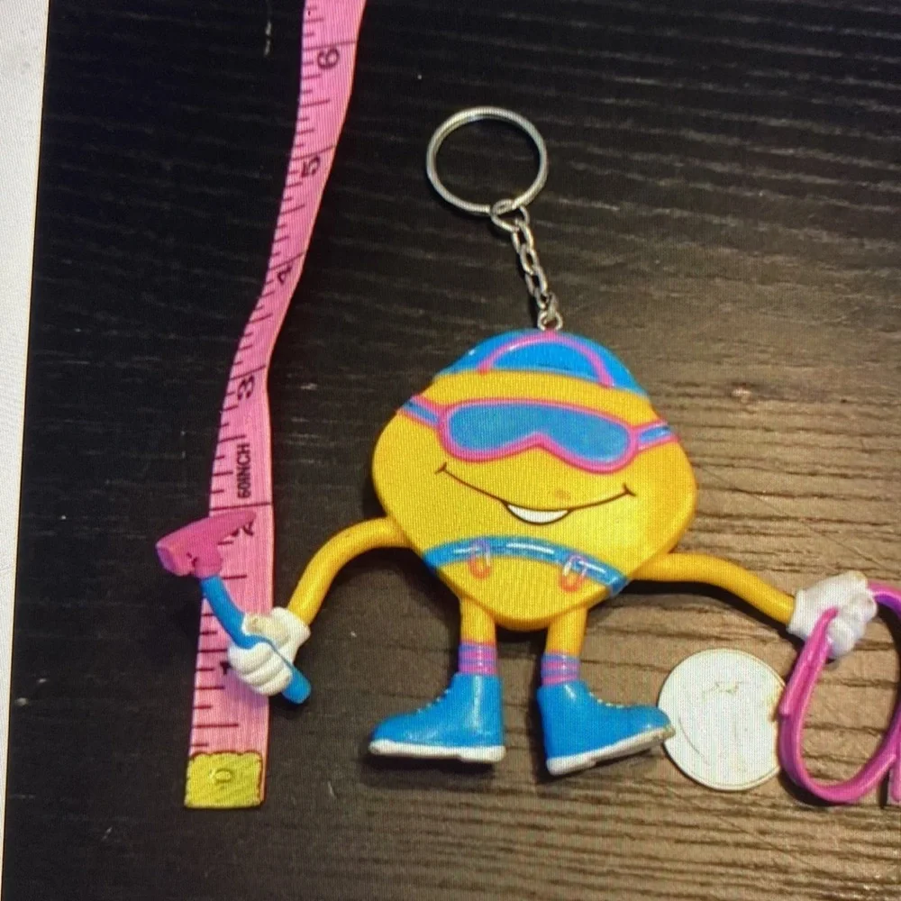 Vintage bendy keychain 2000 mountain climber